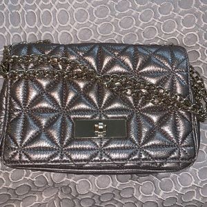 Kate Spade metallic quilted crossbody/shoulder bag
